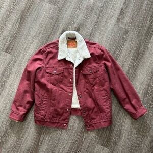 Levi's White Sherpa Jacket